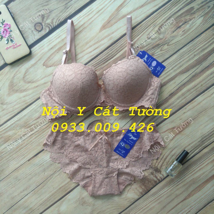 Bộ đồ lót Boya ren siêu đẩy, bộ đồ lót boya