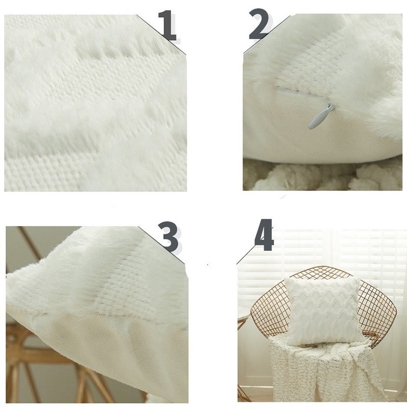 Vỏ gối sofa bằng nhung lông tiện dụng trang trí nội thất | BigBuy360 - bigbuy360.vn