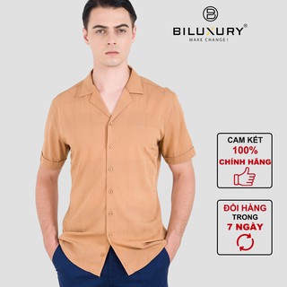 Áo sơ mi nam cộc tay Biluxury form chuẩn kiểu dáng độc đáo lịch lãm đi chơi đi làm 4SMCC002VAG