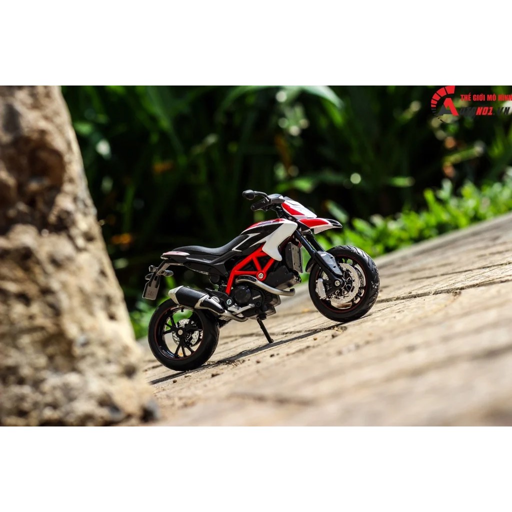 MÔ HÌNH DUCATI HYPERMOTARD RED WHITE 1:12 MAISTO 5034