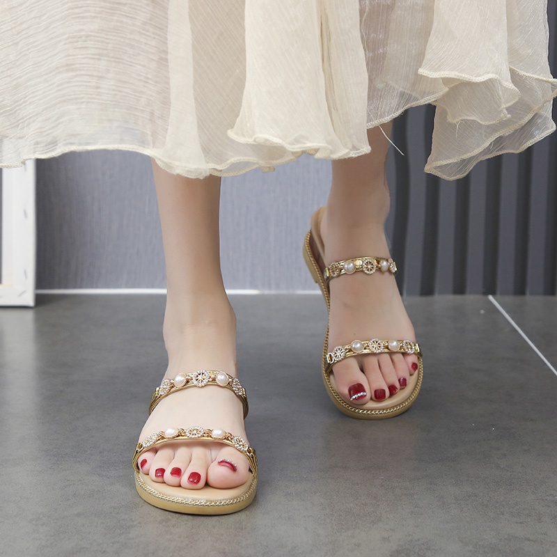 Xăng đan Da Hở Ngón Thời Trang Sành Điệu Cho Nữ