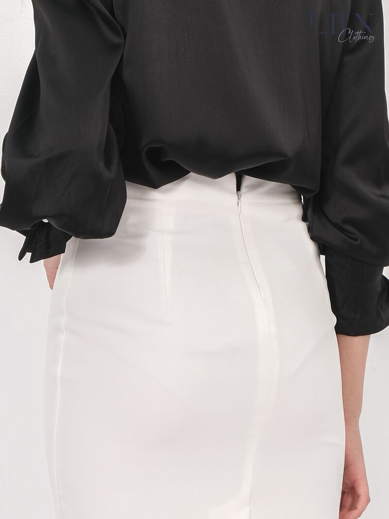 Chân váy nữ, juyp trắng bút chì LIIN CLOTHING đủ size, chân váy dài form công sở thời trang J4095 | BigBuy360 - bigbuy360.vn