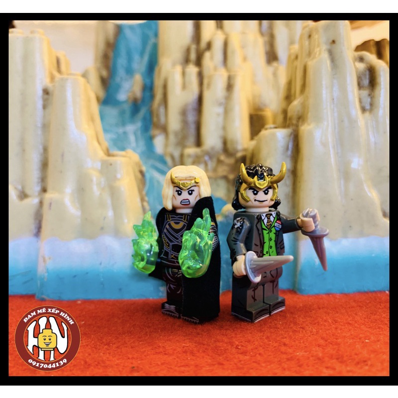 Đồ chơi xếp hình - Lắp ráp minifigure - Loki - Sylvie - Suit cao cấp - chuẩn film - Ảnh shop !