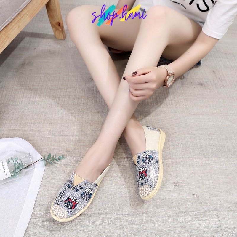 Giày Slipon Nữ Đẹp Với Nhiều Họa Tiết Siêu Xinh Có Đủ Size Từ 35-40 SHOP HAMI G10