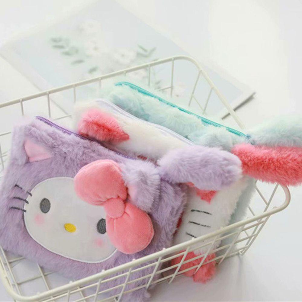 Túi Đựng Đồ Trang Điểm / Khăn Ăn Họa Tiết Mèo Kitty Dễ Thương