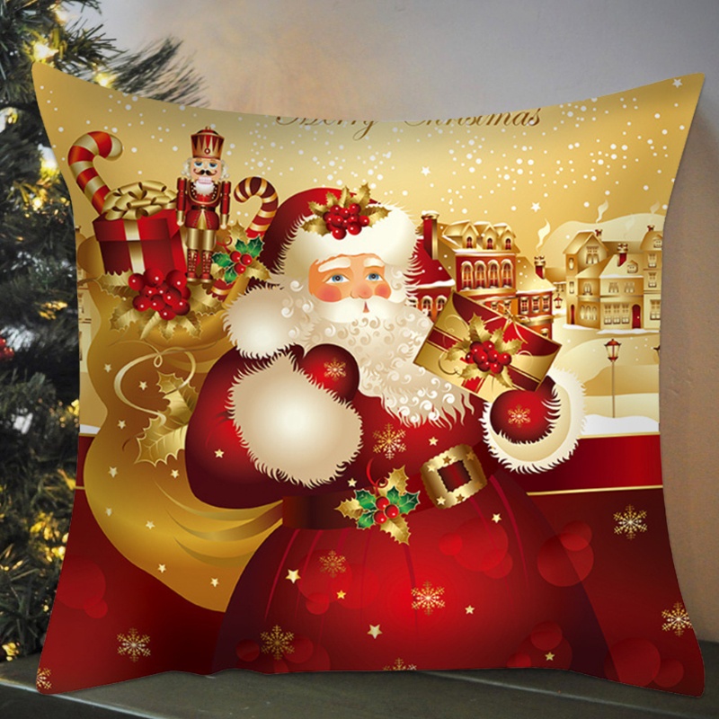 Bộ 4 Vỏ Gối Phong Cách Giáng Sinh 18X18 Inches