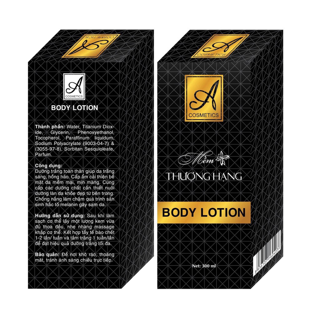 Kem Body Mềm Thượng Hạng A Cosmetics (Body Lotion Acosmetics ACosmetic) Mỹ Phẩm Phương Anh A Cosmetic Chính Hãng | BigBuy360 - bigbuy360.vn