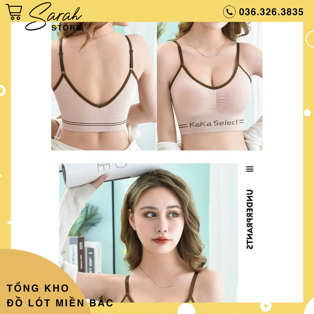 Áo Bra croptop 0344 Kaka Select, Áo Bra Nữ Nhún Ngực Tông Màu Nhẹ BR72 | BigBuy360 - bigbuy360.vn