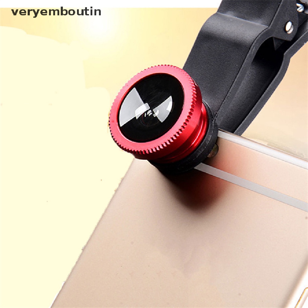 Bộ Lens Mắt Cá Góc Rộng Kèm Kẹp Giữ Điện Thoại Tiện Dụng