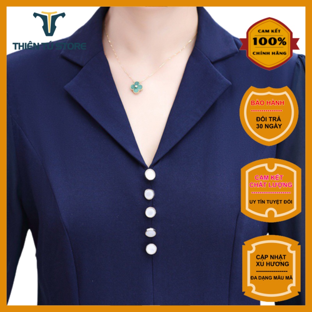 Đầm nữ trung niên đi tiệc sang trọng Thiên Tú Store , kiểu dáng thanh lịch , nhẹ nhàng , chất liệu vải thoải mái mát mẻ
