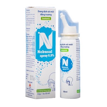 Xịt Mũi Nebusal 0.9%  vệ sinh mũi hàng ngày