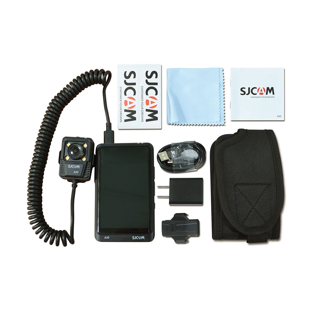 Body Camera SJCAM A30 wifi, pin 5800mah, LCD 4 inch, IP64, 4 đèn led Bảo hành 12 tháng