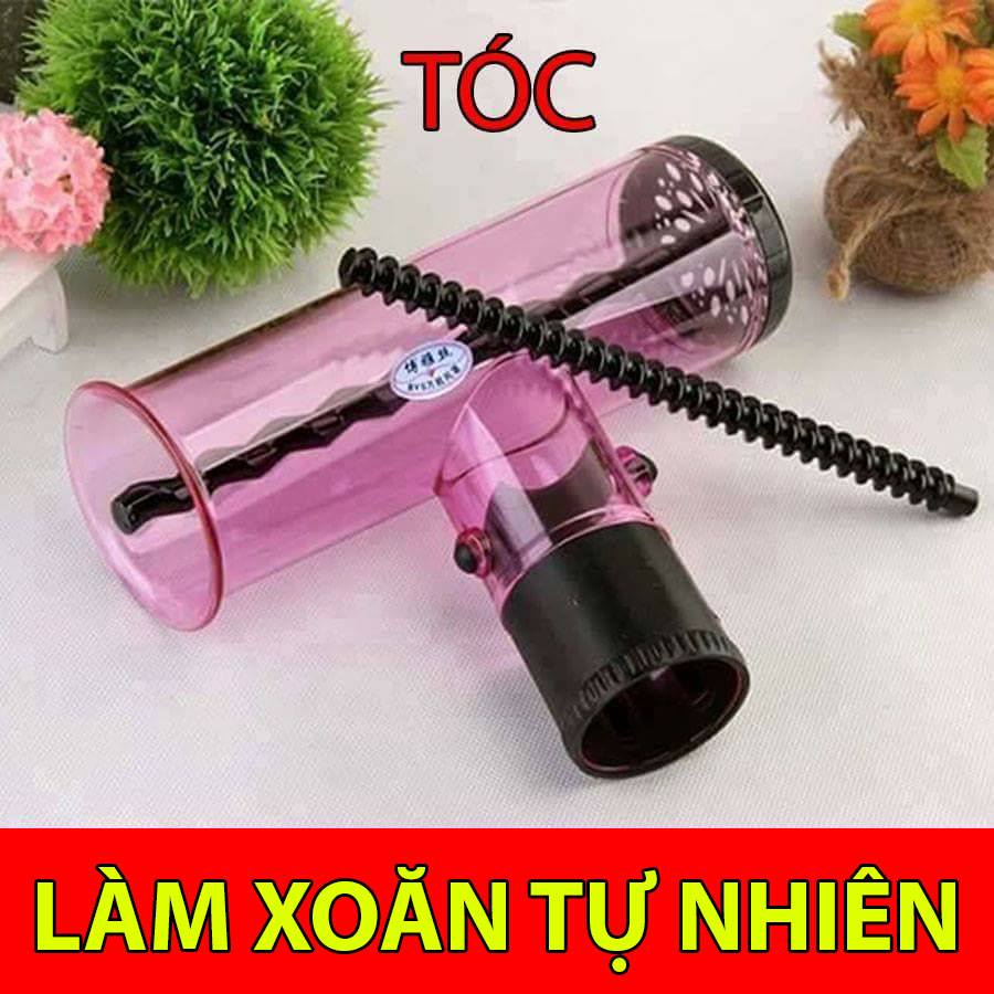 Ống sấy tóc xoăn giả EASY HAIR MASK  , dạng ống to, sấy tạo kiểu nhanh, đơn giản dễ sử dụng, cắm vào máy sấy và sấy