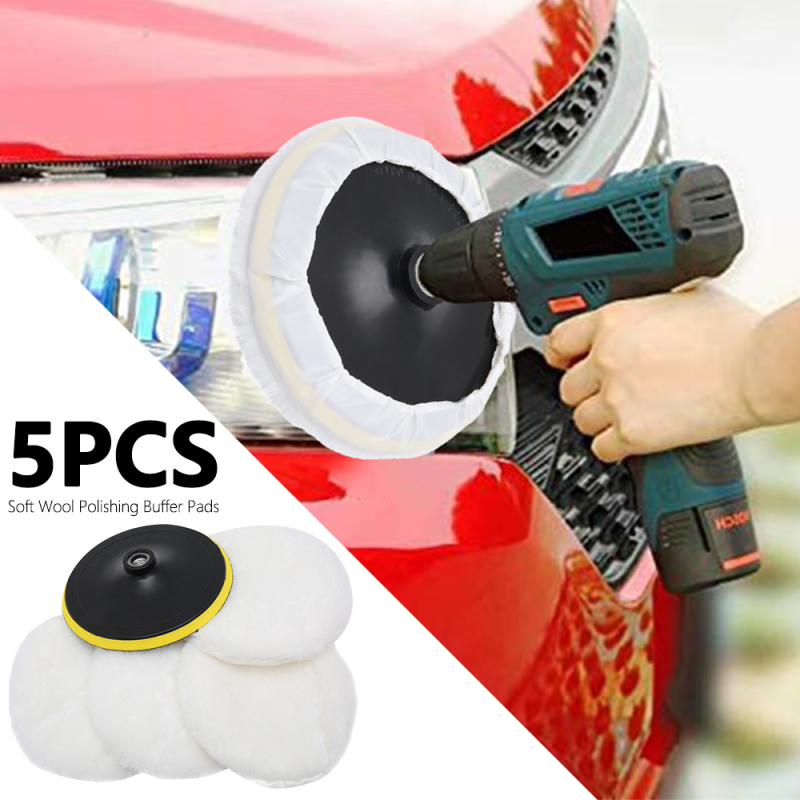Bộ 5 Miếng Mút Đánh Bóng Xe Hơi 3 / 4 / 5 ''