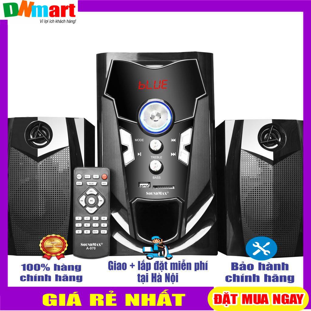 Loa vi tính Soundmax A970 2.1 Bluetooth, USB/thẻ nhớ, Remode