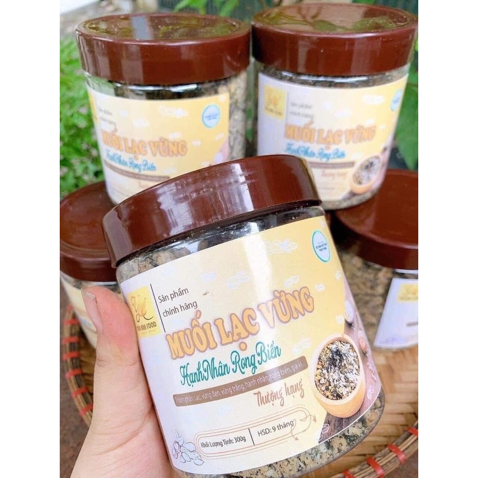 HỘP 300G MUỐI VỪNG HẠNH NHÂN RONG BIỂN ĐẶC BIỆT SIÊU NGON