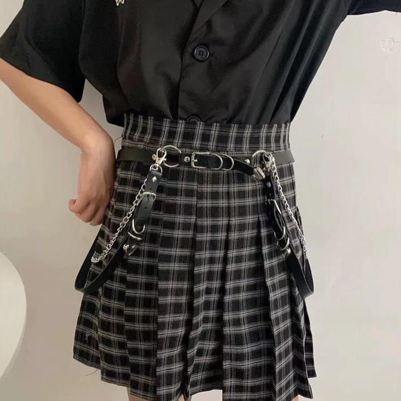 Xixi Dây Đai Đeo Thắt Lưng Hai Lớp Phong Cách Hip Hop Cho Nam Nữ