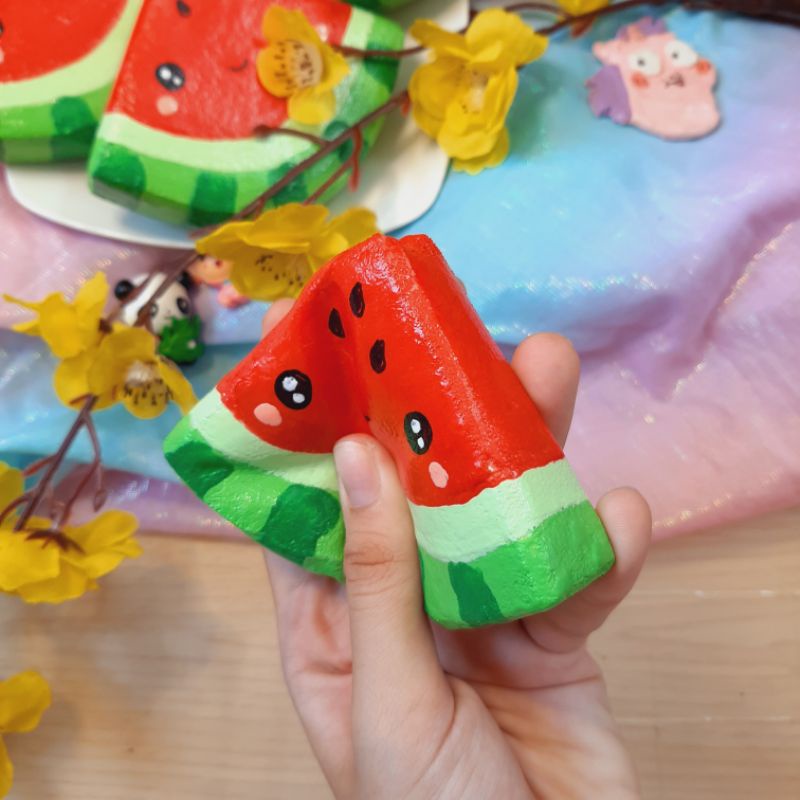 Squishy handmade dưa hấu ngày tết [Shop Thảo Tâm]