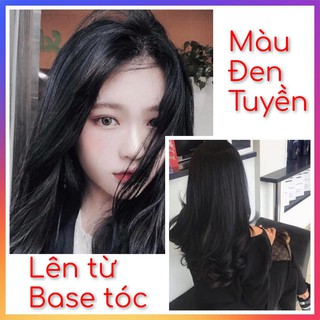 "THUỐC NHUỘM TÓC MÀU ĐEN TUYỀN-Thuốc nhuộm tóc LAVOX 3D  Nano Collagen siêu dưỡng+tặng kèm oxy trợ nhuộm và bao tay"
