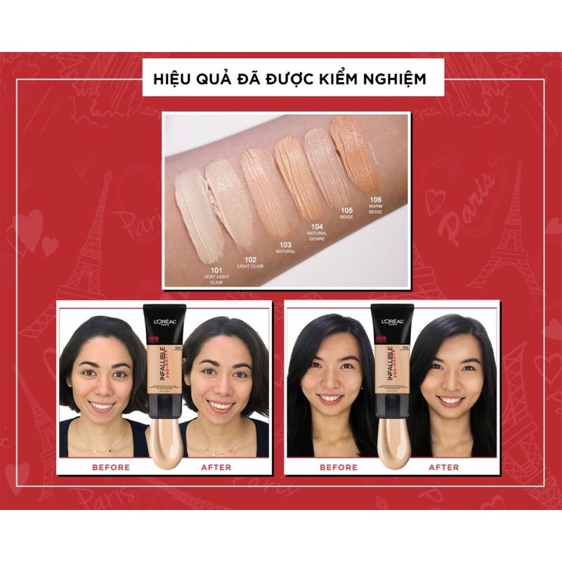 Kem Nền L’Oreal Infallible Pro Matte Tone 101 | BigBuy360 - bigbuy360.vn