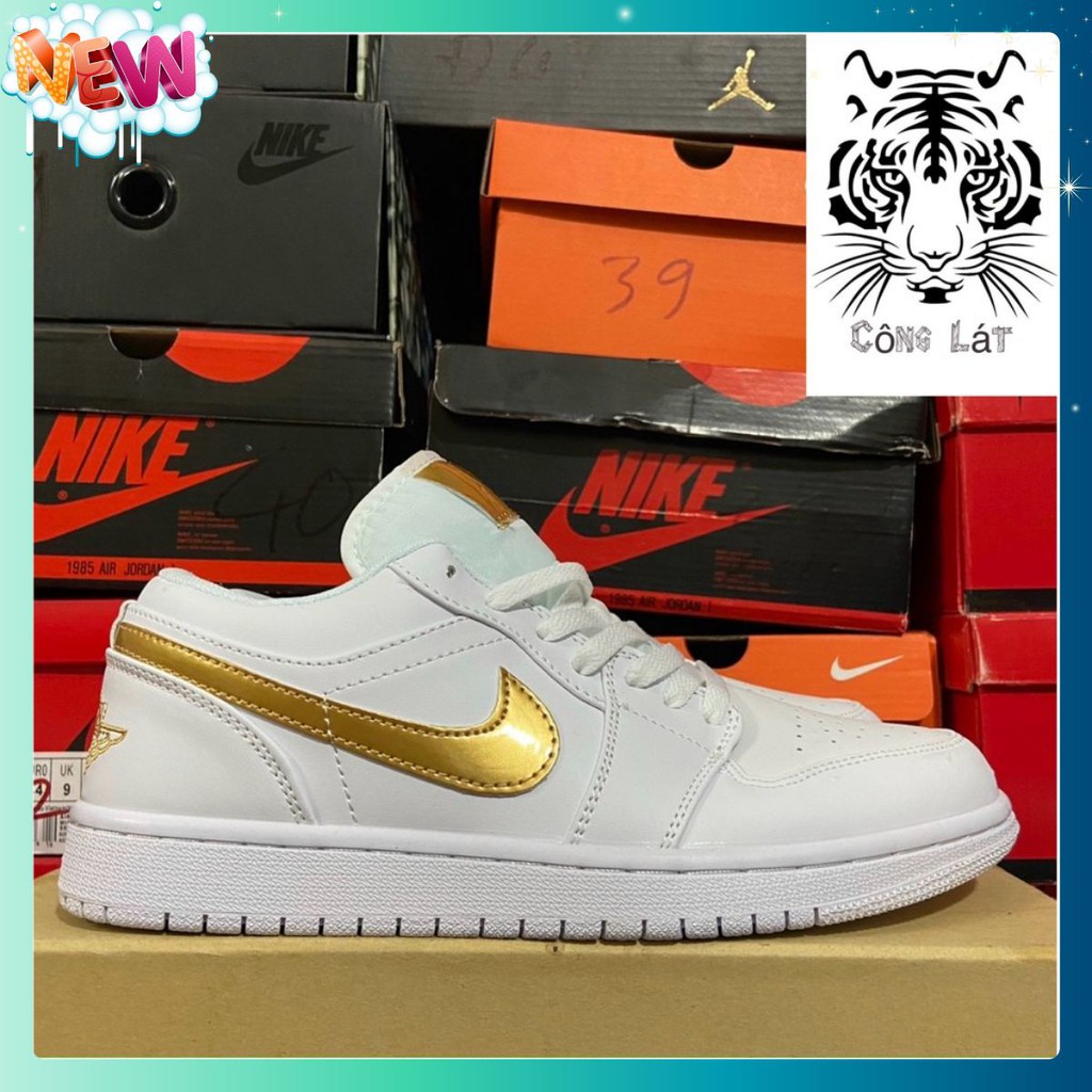 🔥GIÀY Thể Thao Nam Nữ Ni-Ke JD1 Logo Vàng Cao Cấp