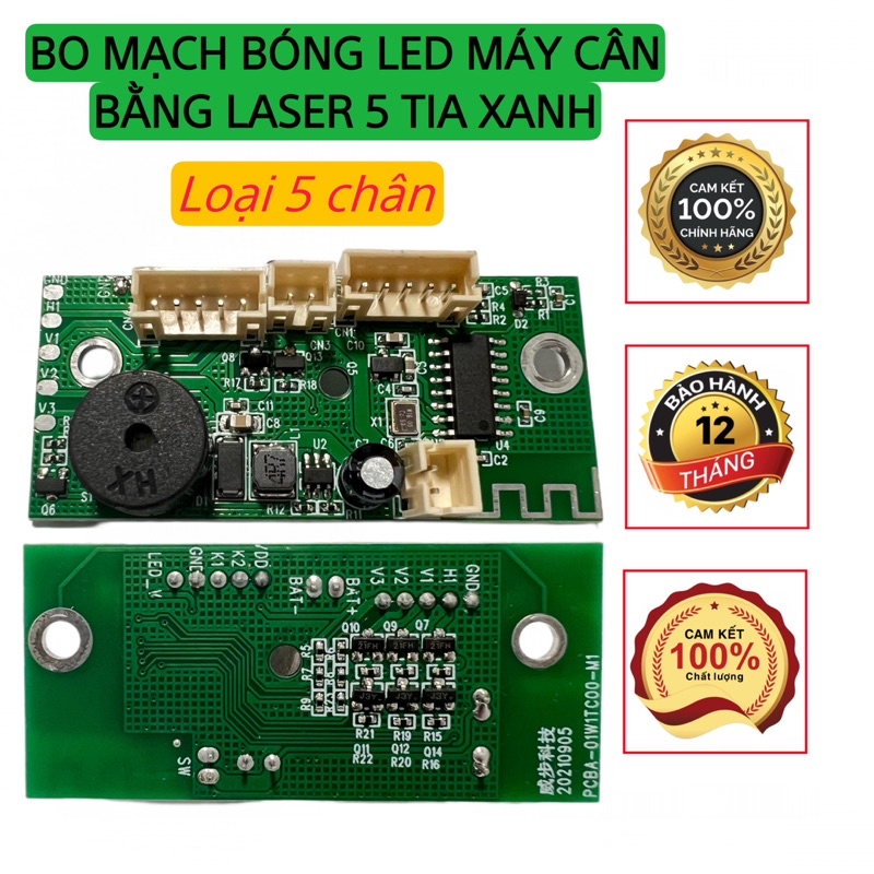 Bo mạch bóng Led máy cân bằng laser 5 tia xanh