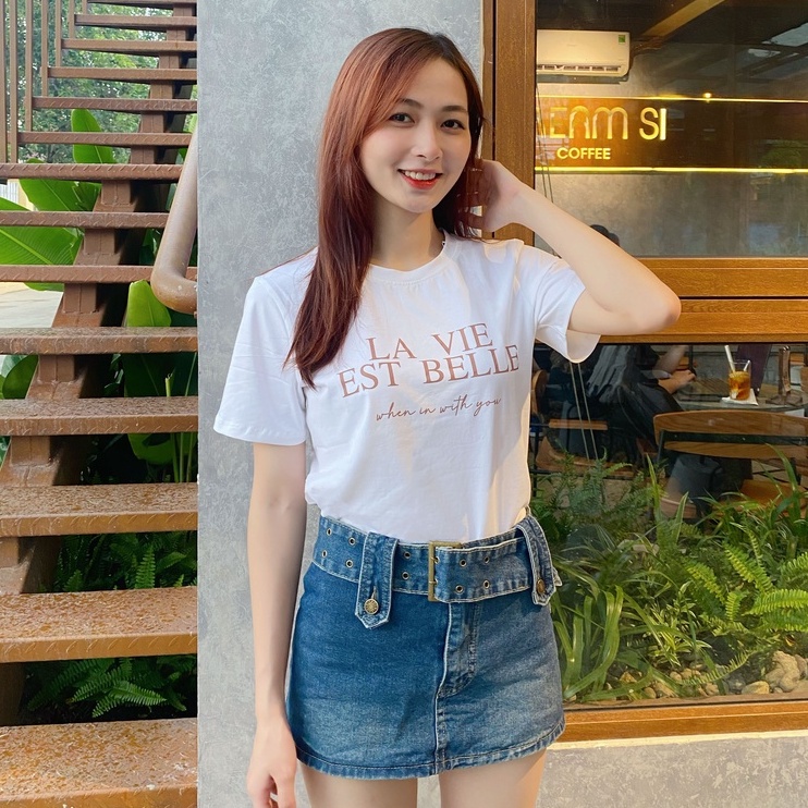 Áo thun HaLan La Vie phông cotton cao cấp chính hãng