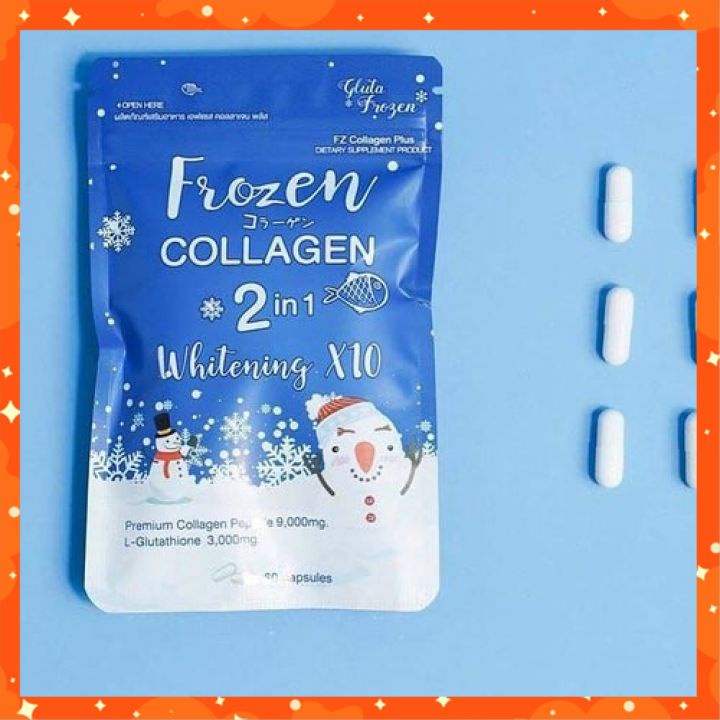 Viên Uống Trắng Da Frozen Collagen Thái Lan Chính Hãng (gói 60 viên)
