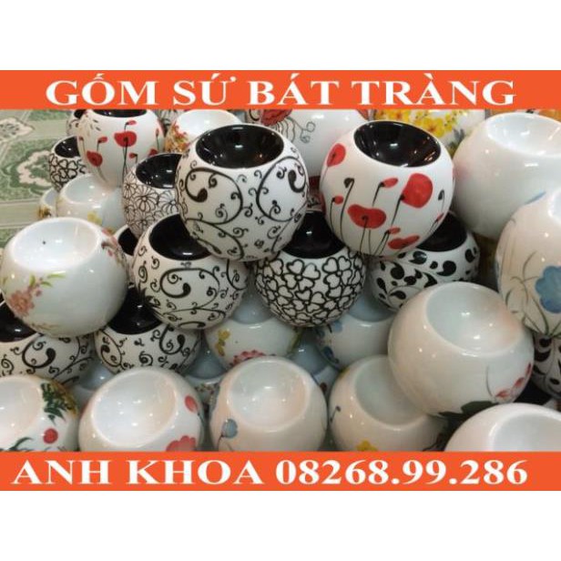 Đèn tinh dầu lại ra thêm - Gốm sứ Bát Tràng Anh Khoa