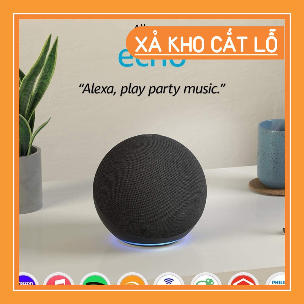 [Hàng Mỹ] [Amazon Echo (gen 4)] loa thông minh cao cấp mới nhất, tích hợp trung tâm điều khiển nhà thông minh