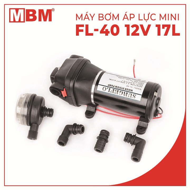 [GIÁ KHO][NHẬP MÃ GIẢM NGAY 5%]Máy bơm nước mini 12V FL-40 - hỗ trợ kỹ thuật trọn đời