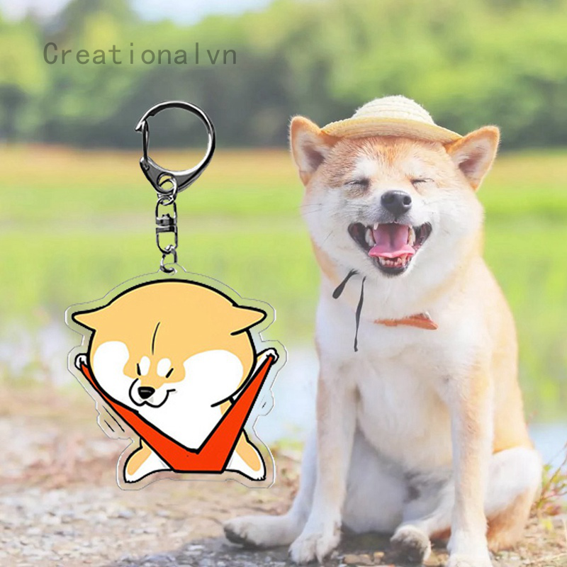 Móc Khóa Hình Chó Shiba Inu Đáng Yêu