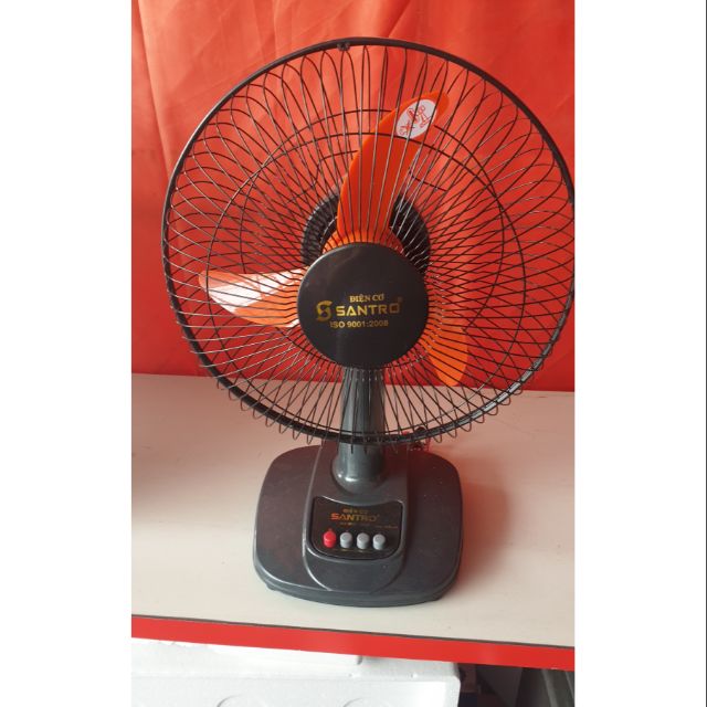 [FREESHIP]Quạt kẹp bình acquy 12V 15W SANTRO QB300CT (Sải cánh 30cm, không tút năng)