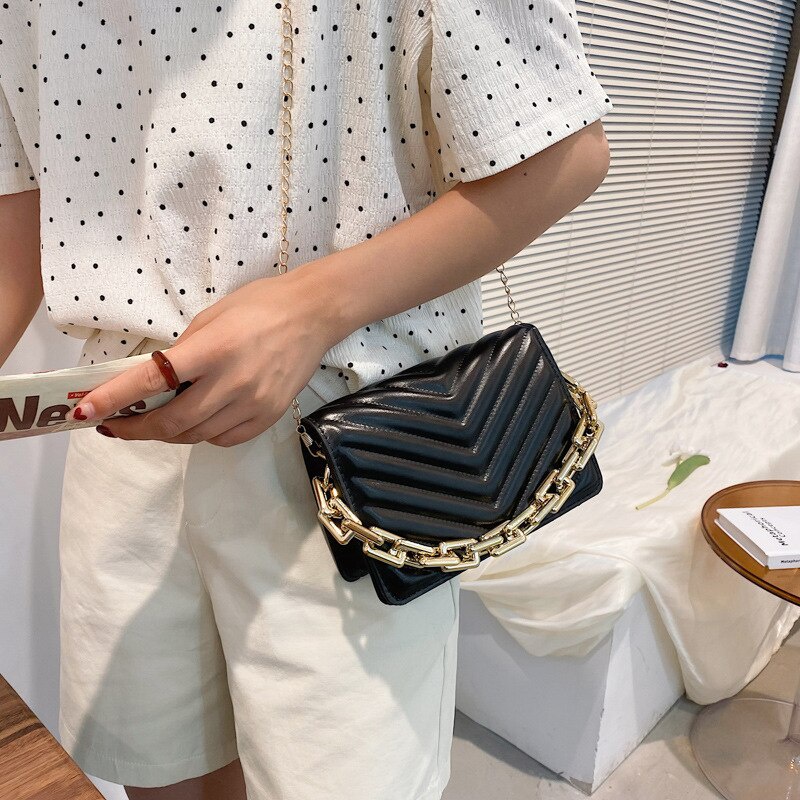 Túi xách JASMIN NOIR da PU dáng vuông nhỏ sành điệu cho nữ