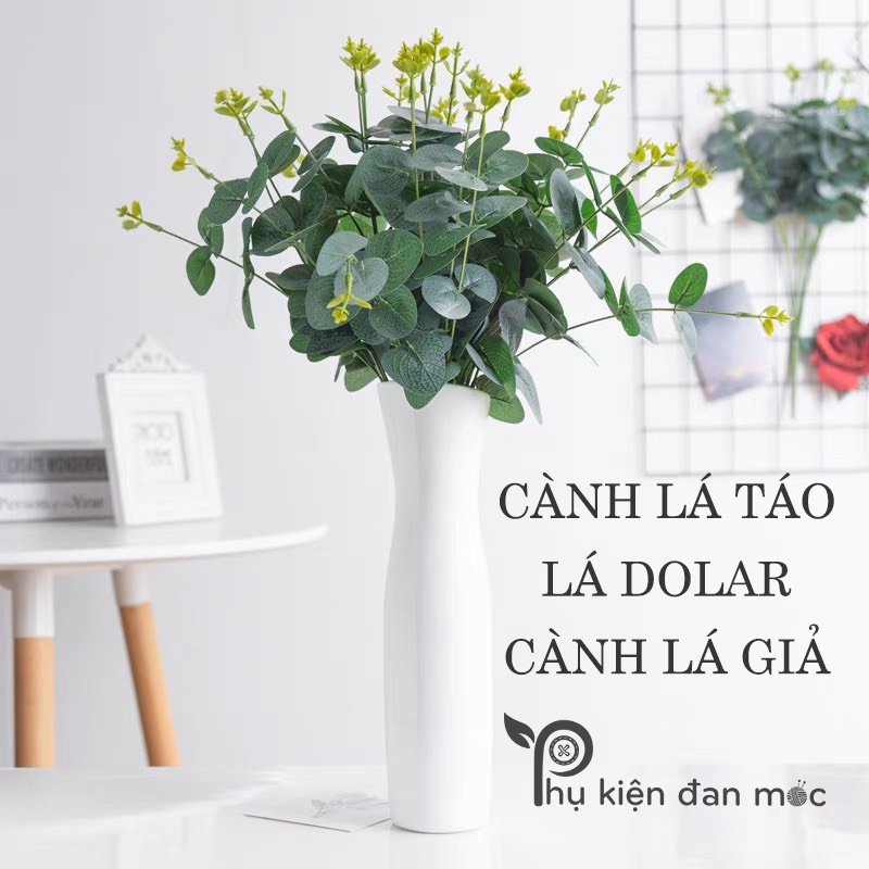 Cành Lá Táo, Lá Dolar, Lá Mimosa -  Phụ Kiện Trang Trí Cắm Hoa