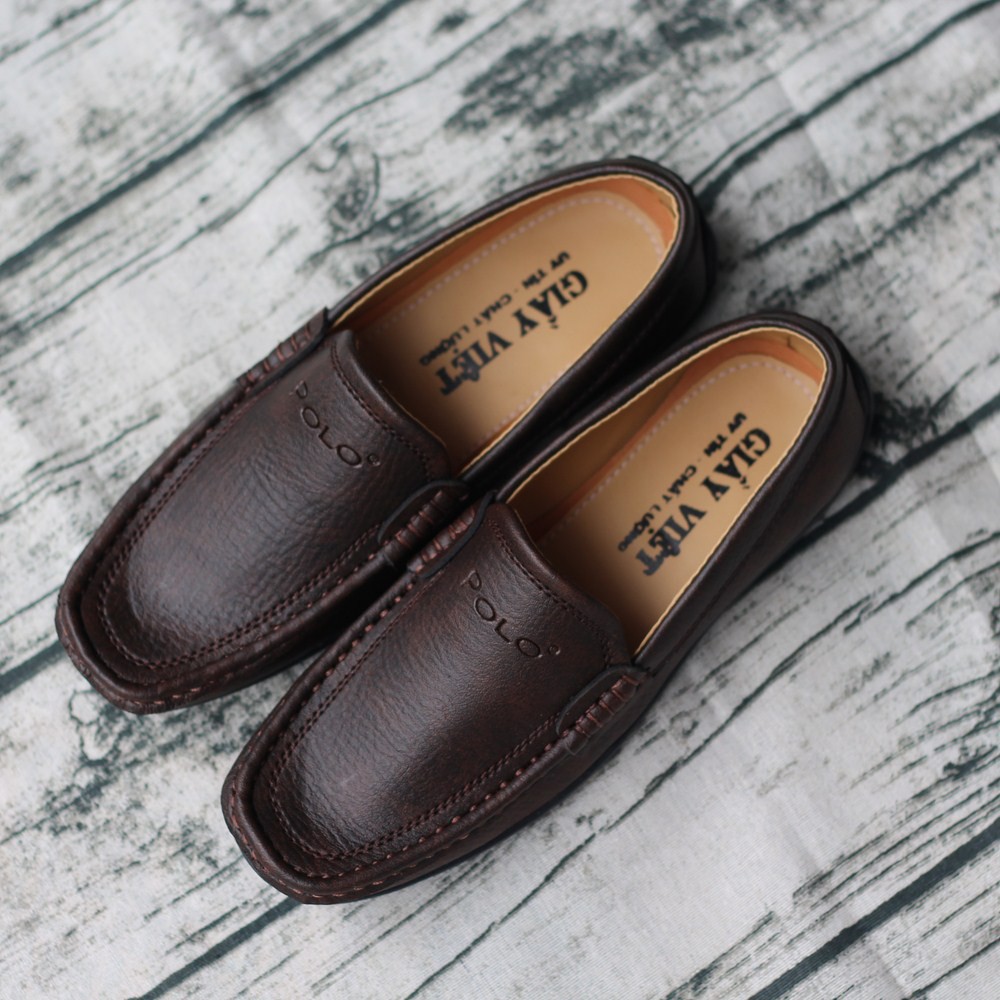 Giày Lười Nam Plo Màu Nâu | BigBuy360 - bigbuy360.vn