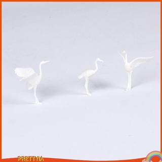 [Prettyiavn] Bức tượng cần cẩu thu nhỏ Nhật Bản Phụ kiện cảnh quan vi mô 10 chiếc