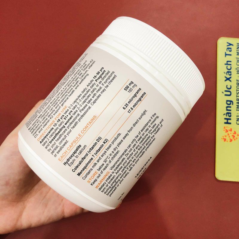 Viên Uống Bio Island Milk Calcium Bone Care Hỗ Trợ Bổ Sung Canxi Giảm Nguy Cơ Loãng Xương