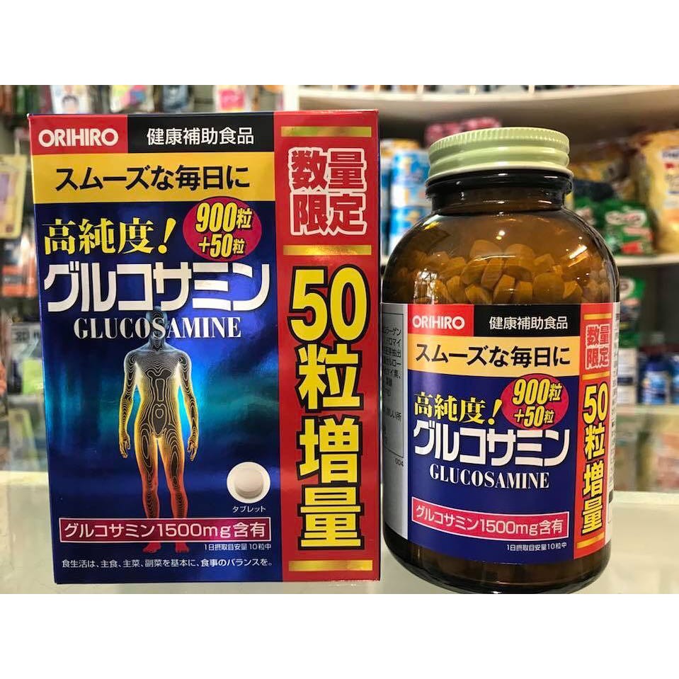 Viên uống bổ xương khớp Glucosamine Orihiro 1500mg 900, 950 viên