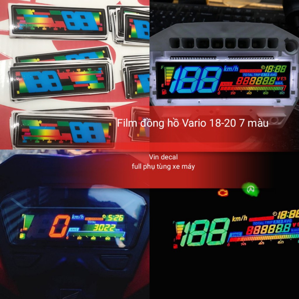 FILM 7 MÀU DÁN ĐỒNG HỒ VARIO 2018-2020 - dochoixemay