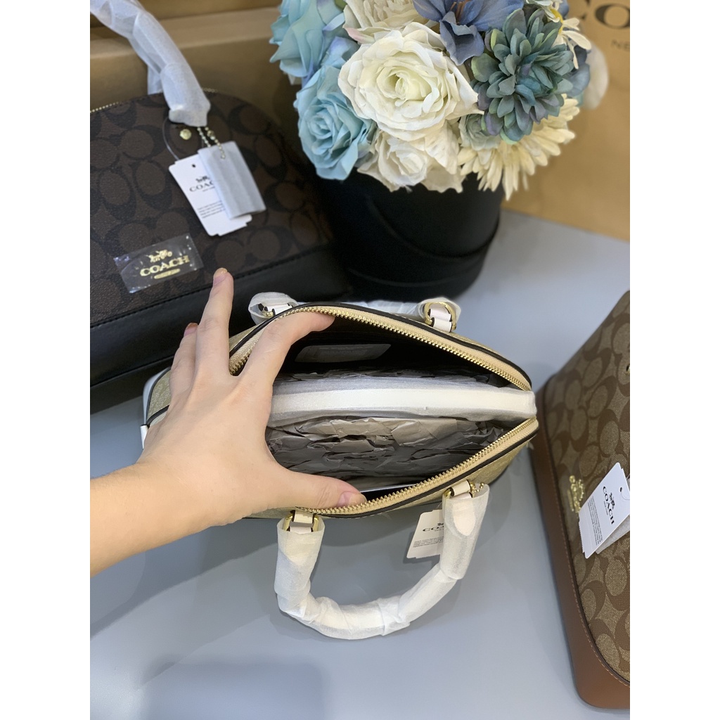 Túi xách đeo chéo dáng hến 25cm xuất xịn