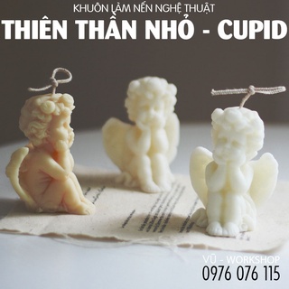 Khuôn nến - Khuôn Silicone hình thiên thần tình yêu CUPID - Khuôn làm nến thơm nghệ thuật, nến handmade