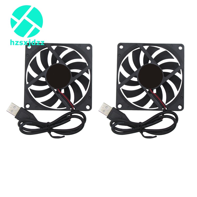 80mm 5V USB Fan 80mm 8cm 8015 Brushless DC Cooling Fan PC Cooler 2Pcs