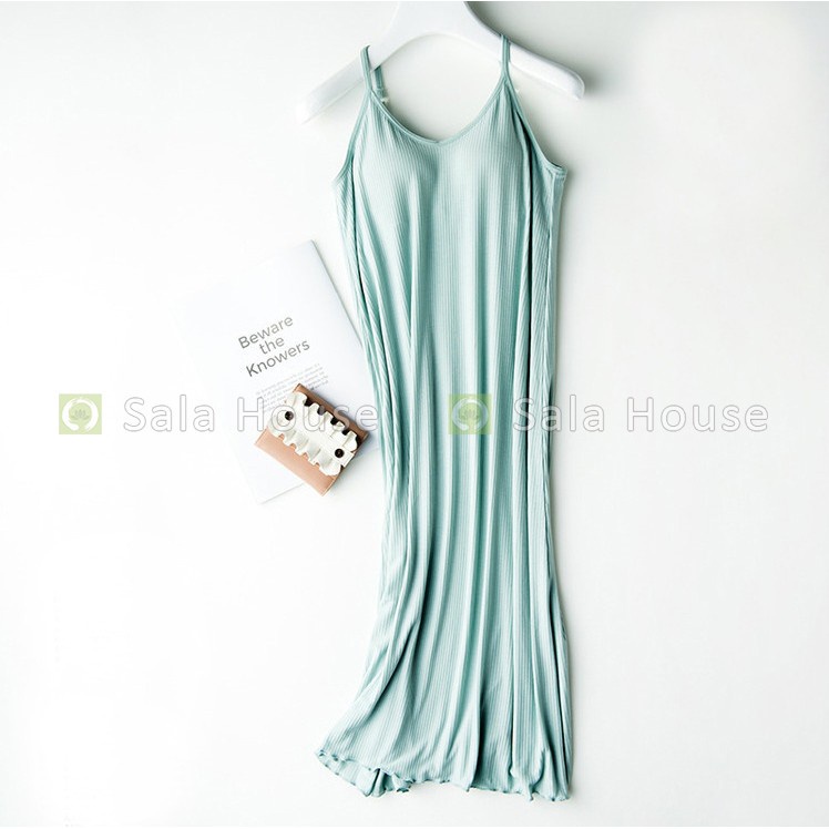 Đầm Bầu Hai Dây Có Mút Ngực Mềm Mịn Mát - VB07