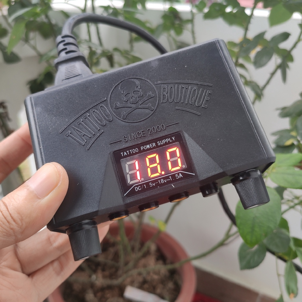 Nguồn điện mini 2 cổng máy xăm