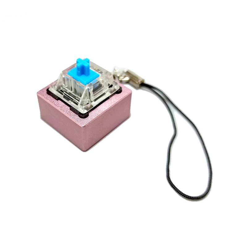 Móc Khóa Có Công Tắc MX Bằng Kim Loại Nhôm Hình Bàn Phím Cơ Cherry