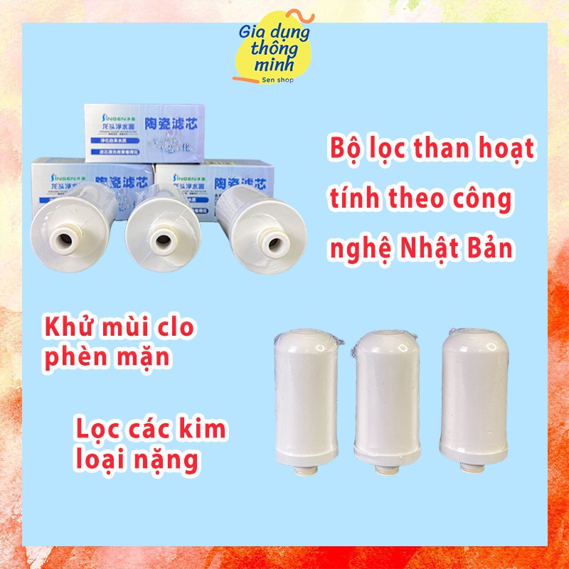 LÕI LỌC NƯỚC TẠI VÒI BẰNG SỨ JINGEN JN-15 – CÔNG NGHỆ NHẬT BẢN