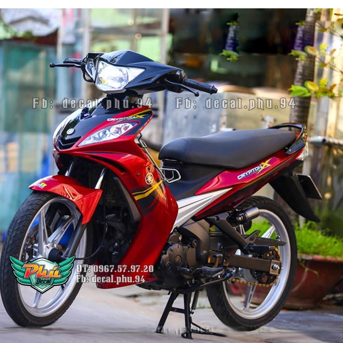 Tem rời EX 2006-2010 Crypton X đỏ đen (P)