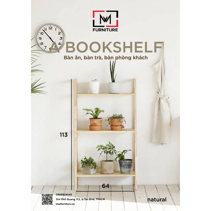 KỆ SÁCH CHỮ A 3 TẦNG - KỆ ĐA NĂNG - A BOOK SHELF 3 FLOOR