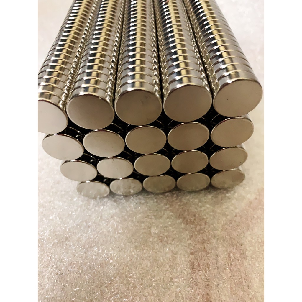 nam châm viên 15x4mm mạ niken loại vĩnh cửu